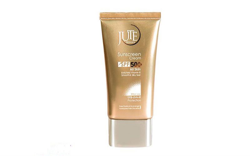 کرم ضد آفتاب بی رنگ ژوت (Jute) با SPF50 مناسب انواع پوست