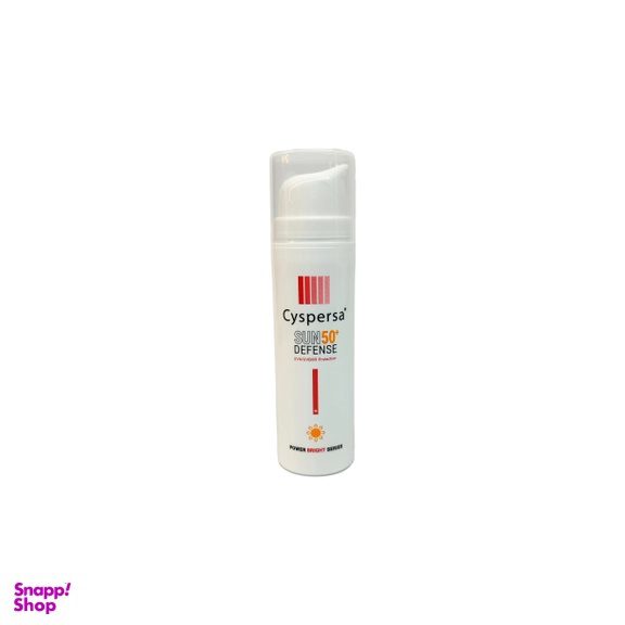کرم ضد آفتاب بی رنگ سیسپرسا مدل Defense با SPF 50