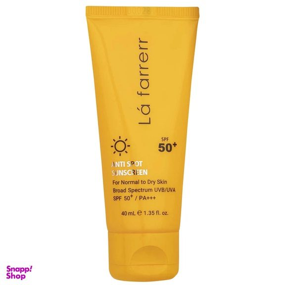 ضدآفتاب و ضدلک بی‌رنگ لافارر مدل SPF 50 (پوست‌های معمولی تا خشک)