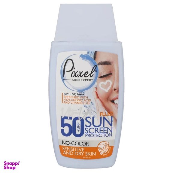 کرم ضد آفتاب بدون رنگ پیکسل مدل Sensitive And Dry Skin