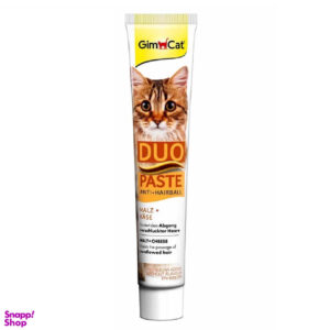 خمیر مالت گربه جیم کت مدل Duo Paste Anti Hairball طعم مرغ