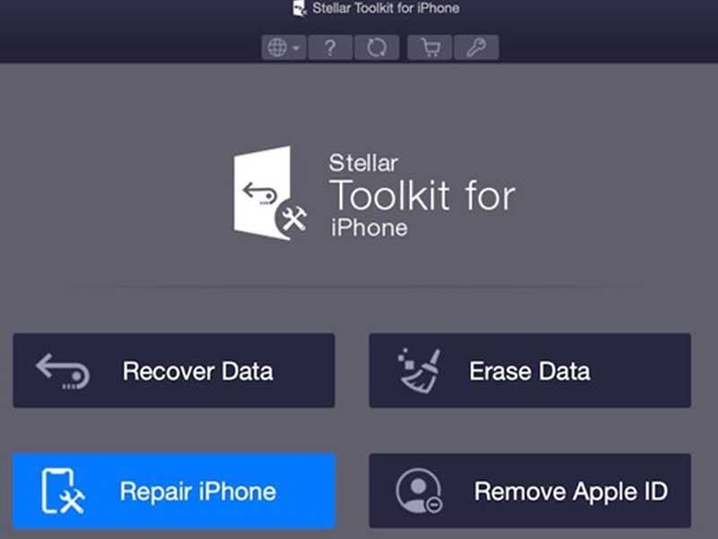 ریست آیفون با ابزار Stellar Toolkit for iPhone Tool