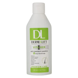 شامپو ضد شوره موی چرب درمالیفت مدل Vita-ker