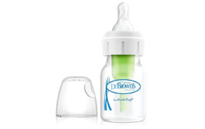 شیشه شیر طلقی دکتر براونز مدل 2101 باریک گنجایش 60 میلی‌لیتر