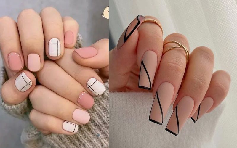 طراحی ساده تابستانی با لاین مشکی