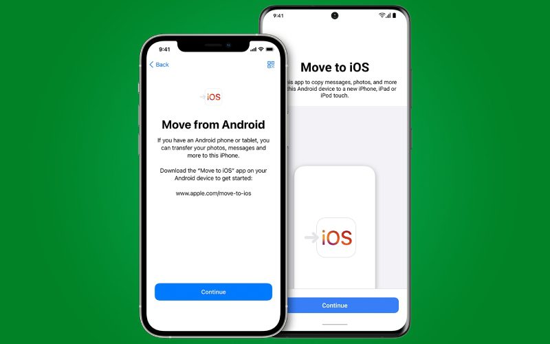 انتقال اطلاعات از اندروید به آیفون با move to ios