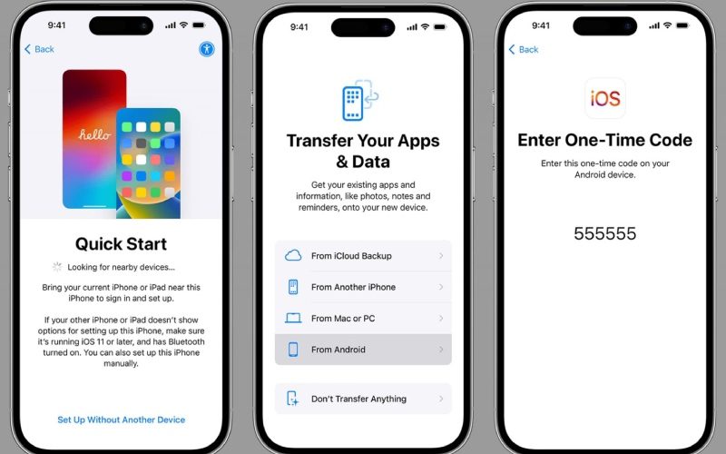 انتقال اطلاعات از گوشی اندروید به آیفون با Move to iOS