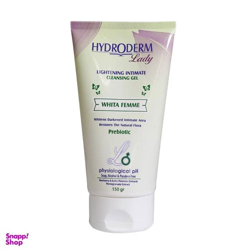 ژل بهداشتی بانوان هیدرودرم (Hydroderm) مدل Whita Femme حجم 150 میلی‌لیتر