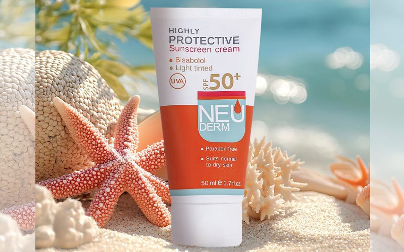 کرم-ضد-آفتاب-فاقد-رنگ-SPF-50-نئودرم