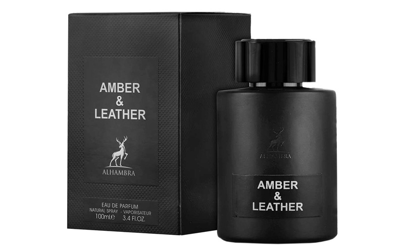 ادوپرفیوم مردانه الحمبرا (Alhambra) مدل Amber And Leather حجم 100 میلی‌ لیتر