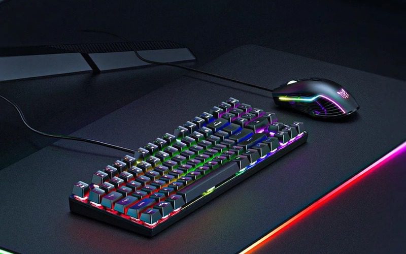 کیبورد و ماوس گیمینگ اونیکوما مدل G26+CW905 Tenkeyless LED RGB