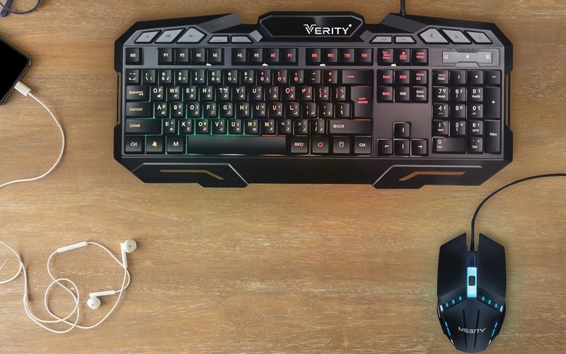 کیبورد و ماوس گیمینگ وریتی مدل V-KB6126GCW