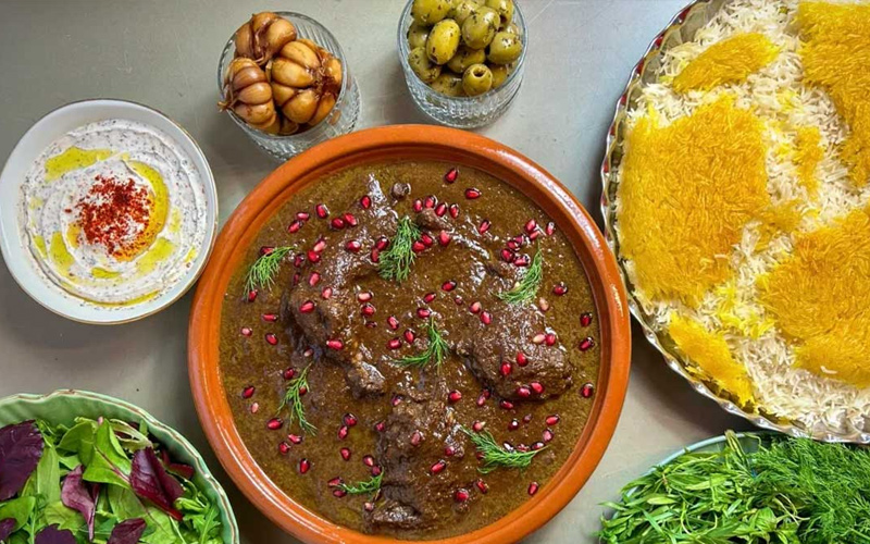 خورش فسنجان، خوراک نذری برای محرم