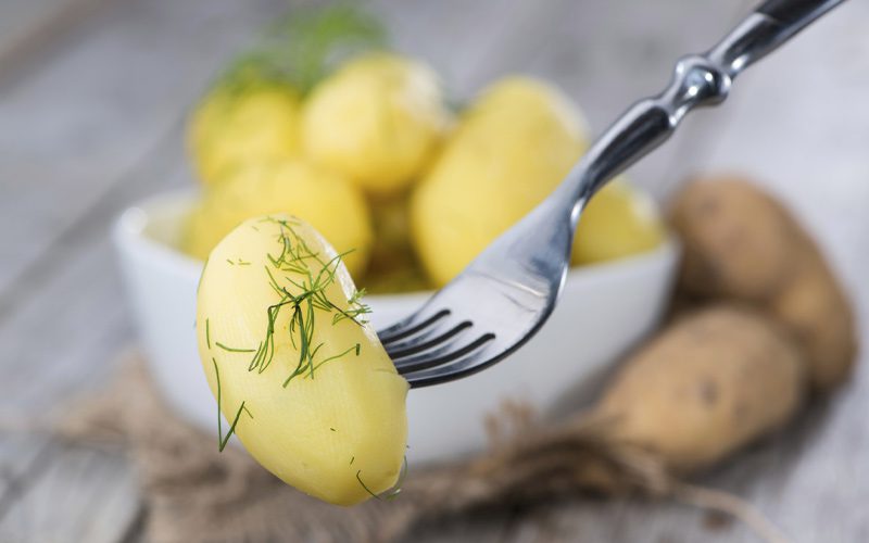  ارزش غذایی سیب زمینی آب پز