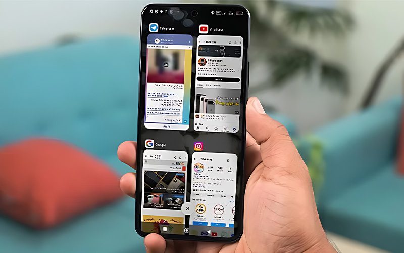 برنامه‌های پس‌زمینه فعال