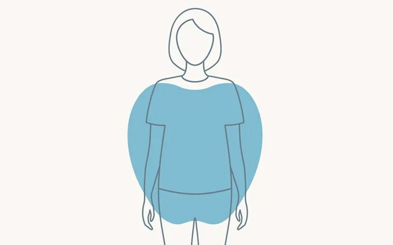 مایو برای فرم بدن سیب