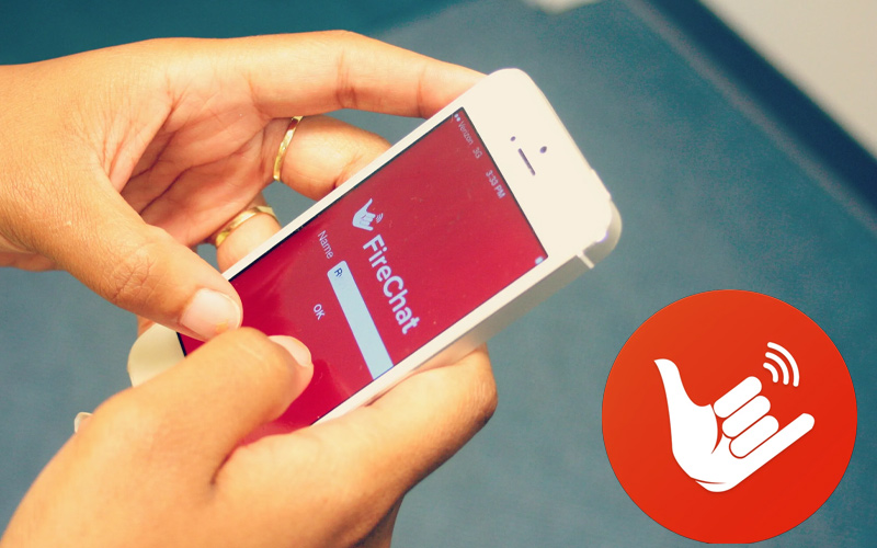 پیام‌رسان چت‌رومی FireChat در نبود اینترنت
