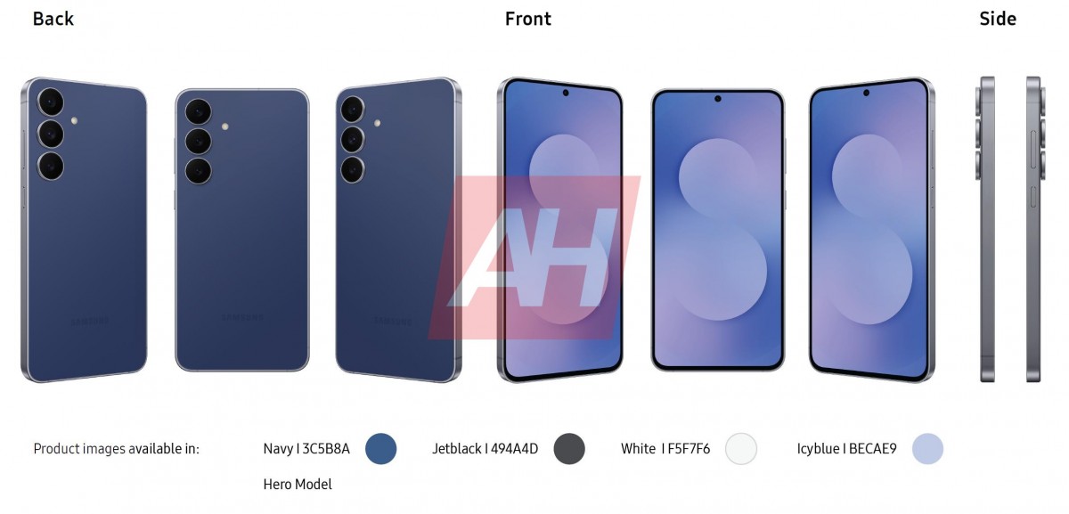 رنگ های S25 FE