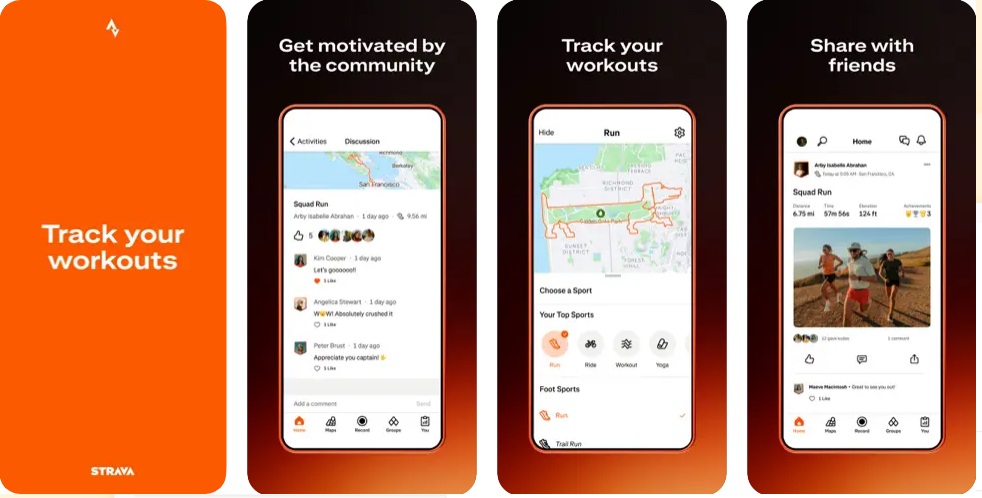 اپلیکیشن Strava برای ساعت های هوشمند