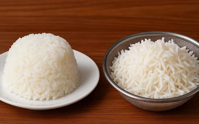 کالری برنج کته و آبکش