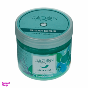 اسکراب شکری لایه بردار پوست ژبن پلاس مدل Green Apple وزن 450 گرم