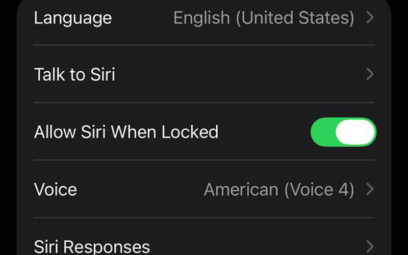 دسترسی در حالت قفل به سیری