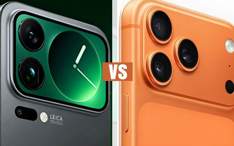 مقایسه آیفون ۱۷ پرو مکس با شیائومی ۱۷ پرو مکس دوربین