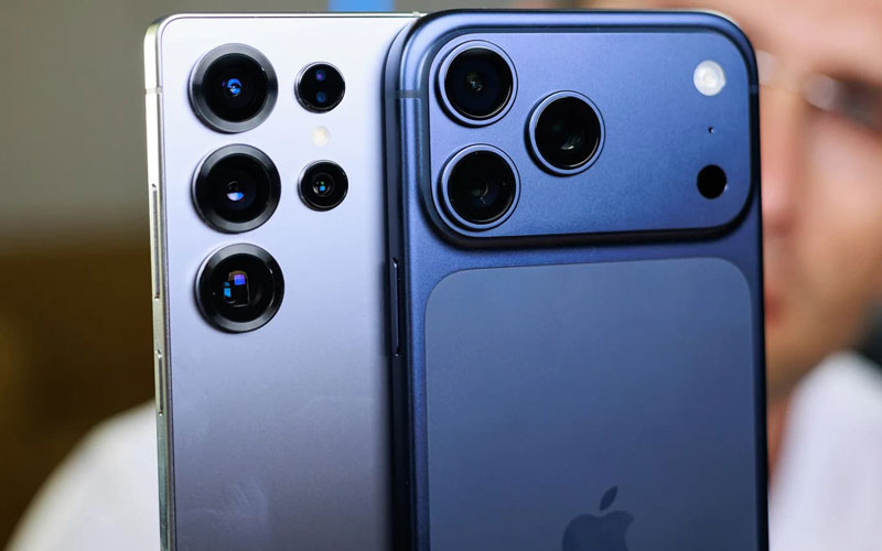 مقایسه دوربین ایفون ۱۷ پرو مکس با S25 اولترا