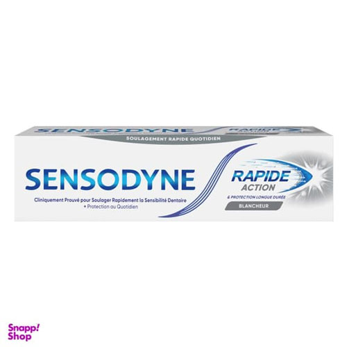خمیر دندان سفید کننده سنسوداین مدل Rapide action وزن 75 گرم