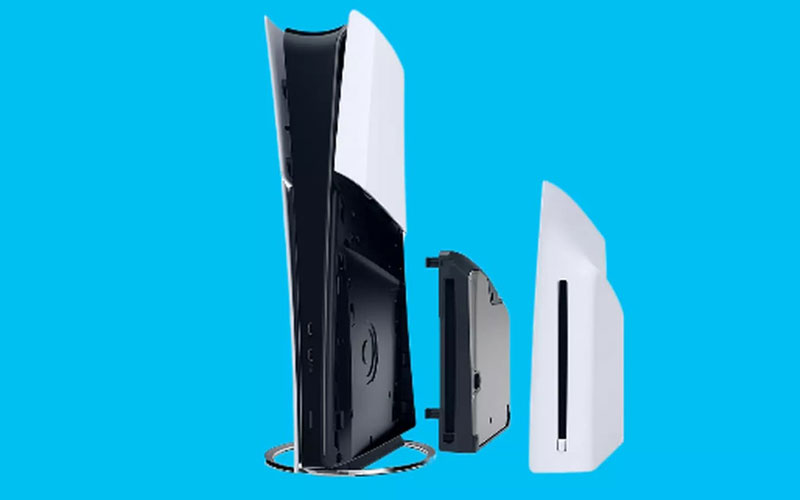 مقایسه PS5 و PS5 Slim درایو نوری اکسترنال