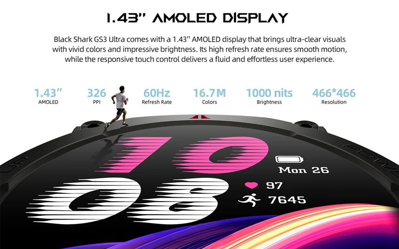 حالت های ورزشی بلک شارک GS3 اولترا