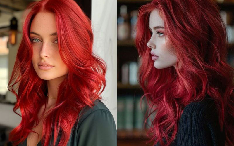 جذابیت رنگ موی شرابی