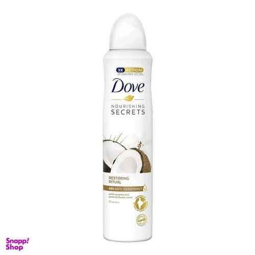 اسپری ضد تعریق زنانه داو مدل نارگیل کد 103 حجم 150 میلی لیتر