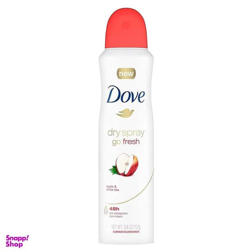 اسپری ضد‌ تعریق داو مدل Go Fresh با رایحه سیب و برگ چای حجم 250 میلی‌ لیتر