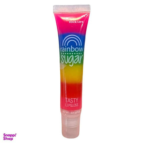برق لب تیوپی رین بو شوگر مدل چندرنگ حجم 12 میلی لیتر