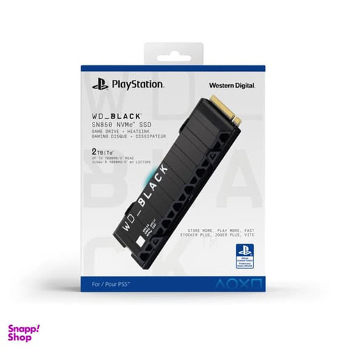 حافظه SSD وسترن دیجیتال مدل WD BLACK SN850 NVMe SSD مناسب سونی PS5 ظرفیت 2 ترابایت