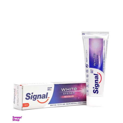خمیر دندان سفید کننده سیگنال (Signal) مدل Revitalize حجم 75 میل لیتر