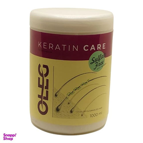 ماسک مو فاقد سولفات اولگ (Oleg) مدل کراتین حجم 1000 میلی لیتر