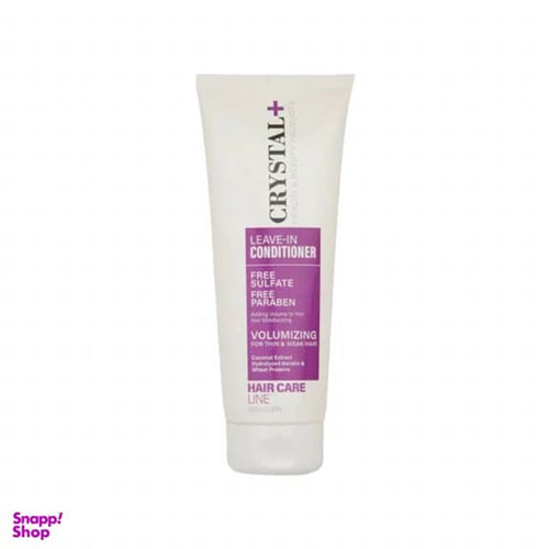 ماسک مو فاقد سولفات بدون آبکشی کریستال مناسب موهای نازک و ضعیف حجم 250 میلی لیتر