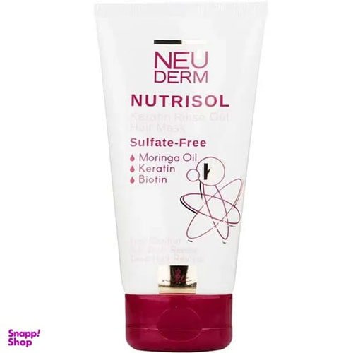ماسک مو کراتینه فاقد سولفات نئودرم مدل Nutrisol حجم 150 میلی لیتر