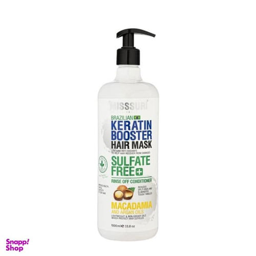 ماسک موی میسوری (Misssuri) مدل بدون سولفات حجم 1000 میلی لیتر
