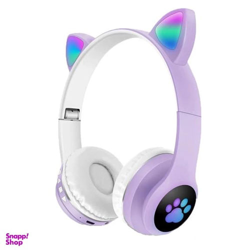 هدفون بی‌سیم بلوتوثی کودک مدل گربه‌ای