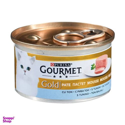 کنسرو غذای گربه گورمت مدل Gold Tuna وزن 85 گرم