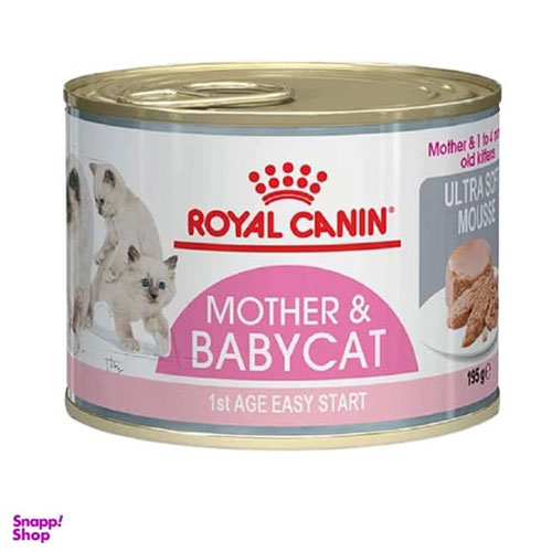 کنسرو گربه رویال کنین مدل Mother & Baby وزن 195 گرم