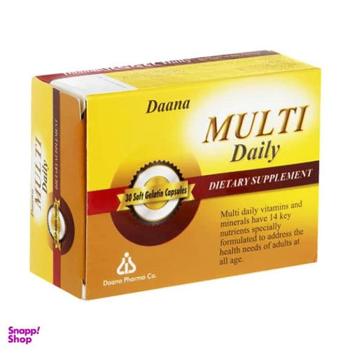 کپسول مولتی دیلی دانا بسته 30 عددی
