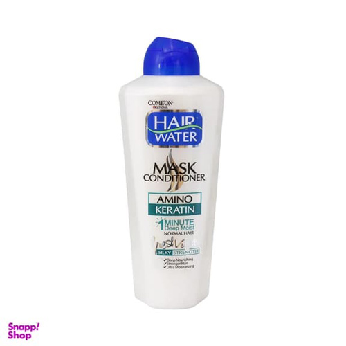 ماسک و نرم کننده مو کامان مدل هیرواتر کراتینه مناسب مو معمولی و کمی چرب حجم 400 میلی لیتر